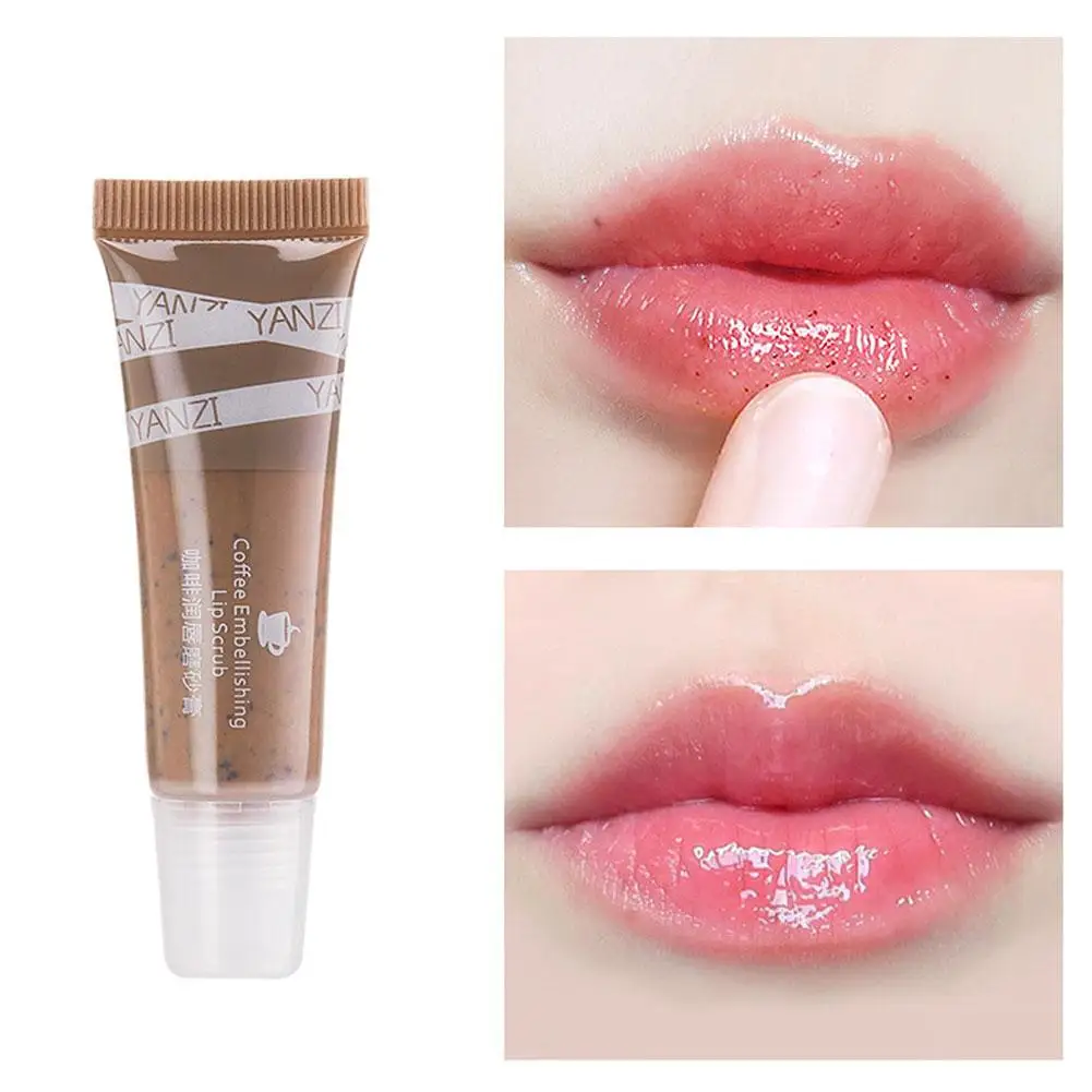 

Coffee Lip Scrub Remove Dead Skin Coffee Lip Scrubbing Exfoliator Lip Lipstick Moisturizing Anti-cracking Care I3W7