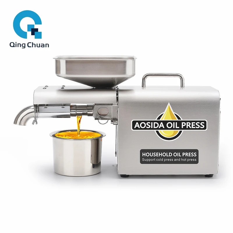 Oil Press Machine 800W 3-6Kg Per Hours Home 220v 110v Peanut Flaxseed Cold Squeezer Business Sesame Sunflower Seeds Extraction 4