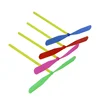 Plastic Bamboo Dragonfly Shape Hand Push Flying Propeller Outdoor Sports Game Kids Toy Gift Rotating Flying Arrow Outdoor Games 2