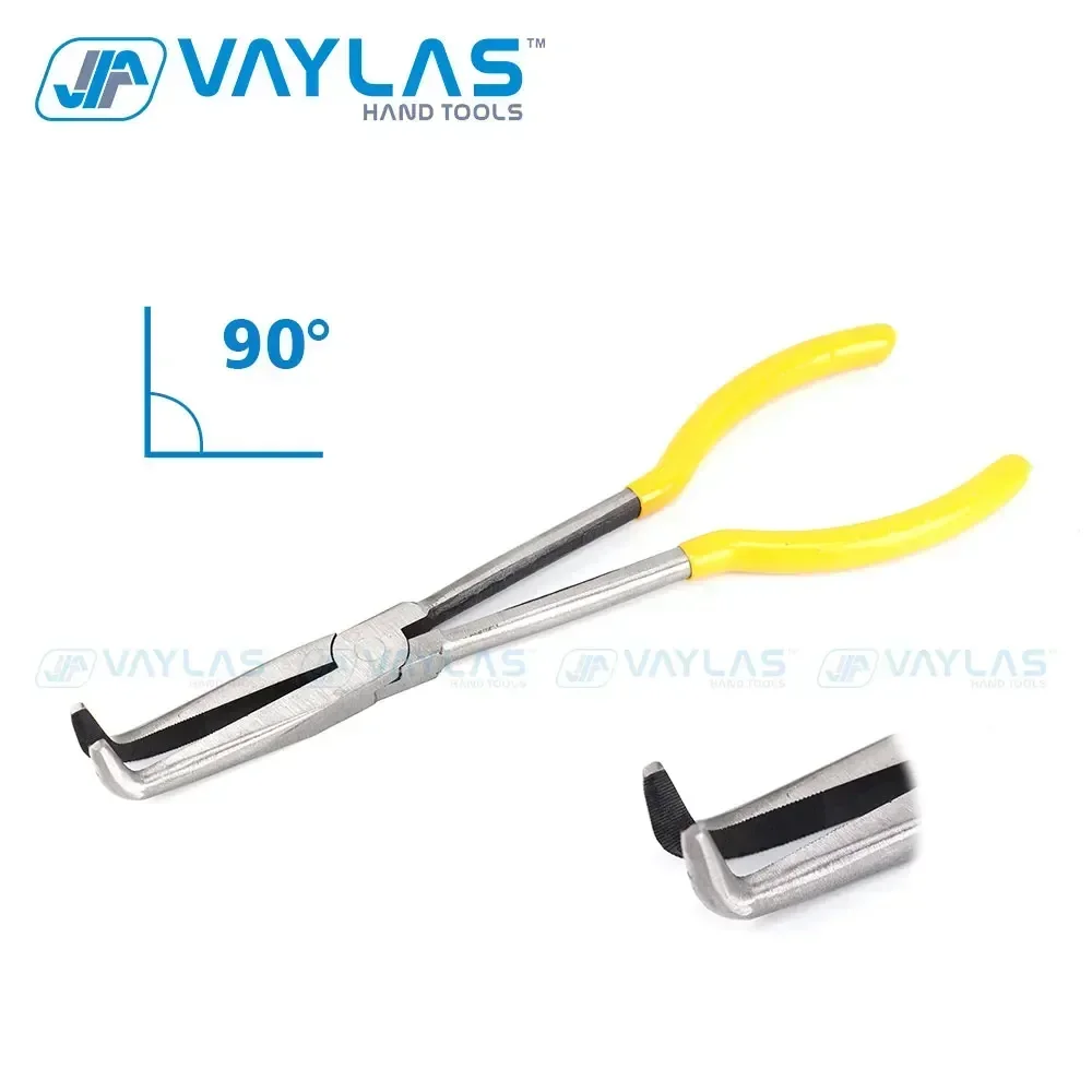 11 Inch Needle Nose Plier Straight Tip 25 45 90 Degree Bent O Shape Multi-functional Mechanics Hand Tools