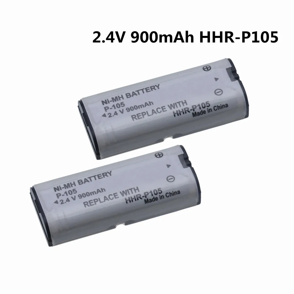 2.4V 900Mah Ni-Mh Cordless Phone Rechargeable Battery For Panasonic Hhr-P105 Kx242 Kx2421 Kx-2422 Batt-105 Cph508