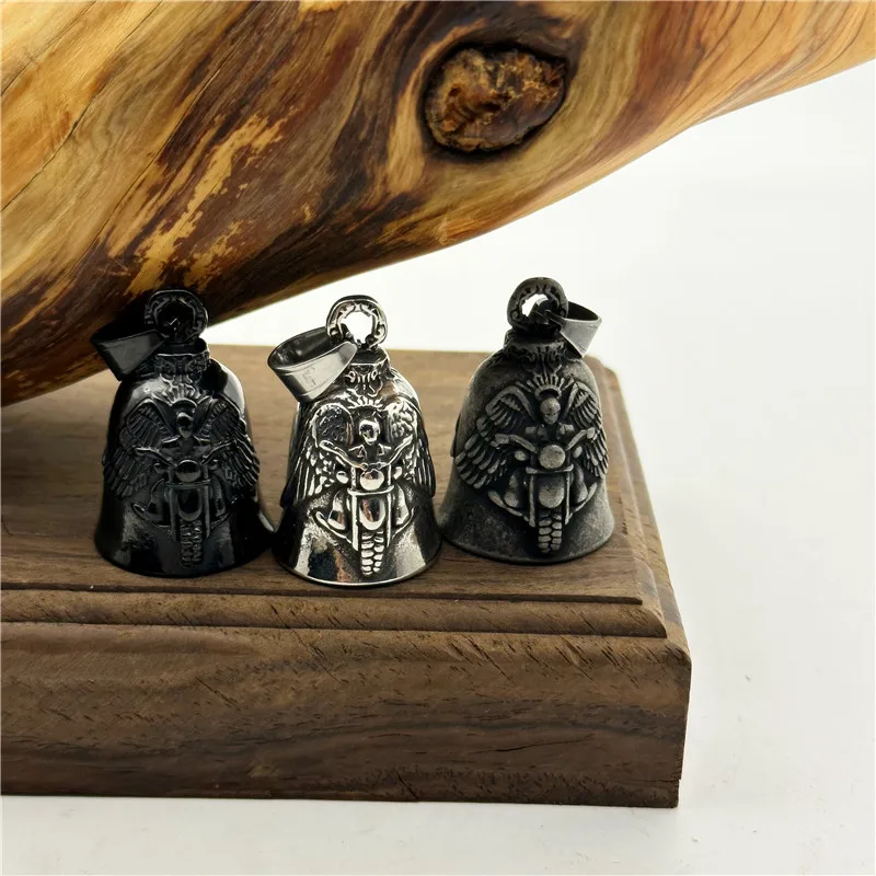 Motorcycles Bell Pendant 316L Stainless Steel Motor Biker Style Men Women Cool Necklace 2