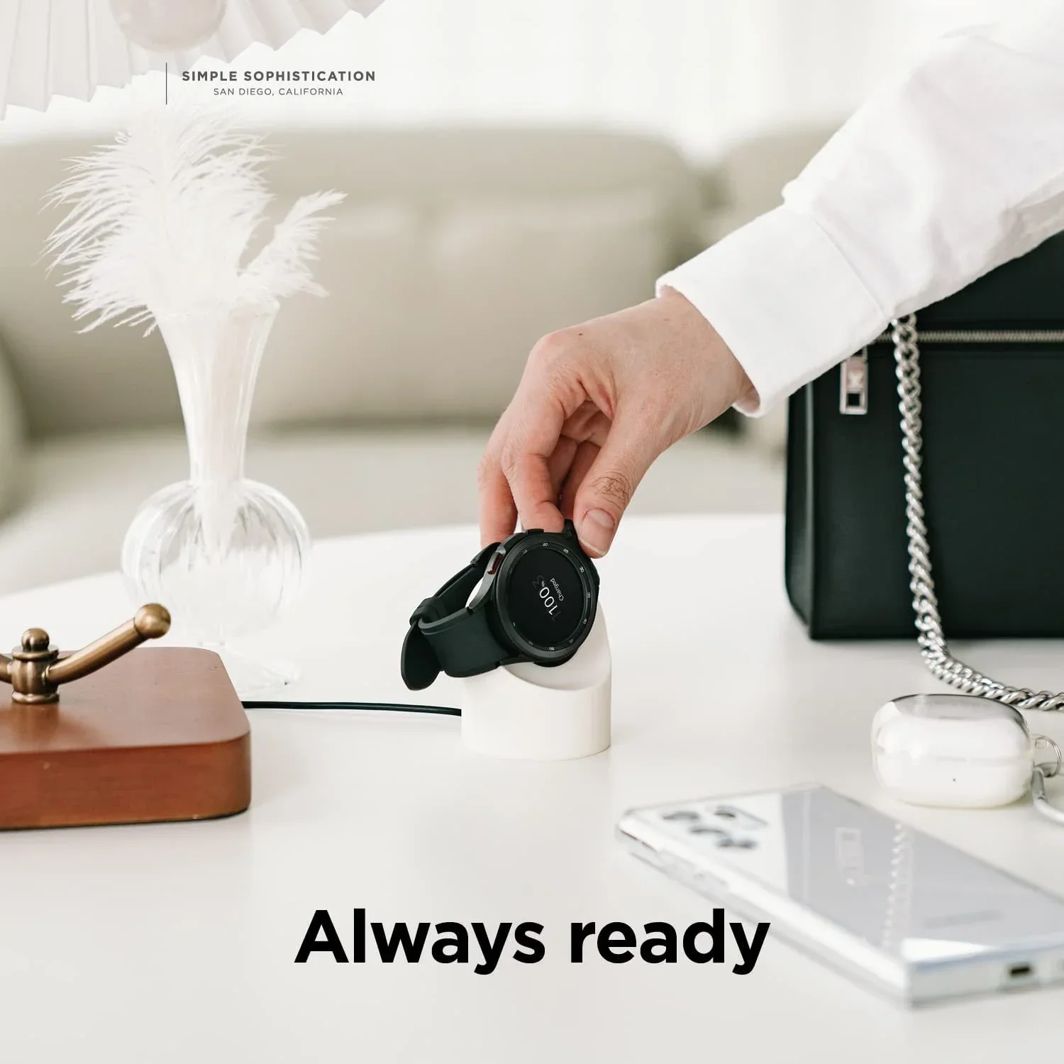 Galaxy Watch Charger Stand Silicone Charger Dock Holder for Samsung Galaxy Watch 7 Ultra 6 Classic 47mm Charging Stand Storage Seat for Galaxy Watch 5 6 7
