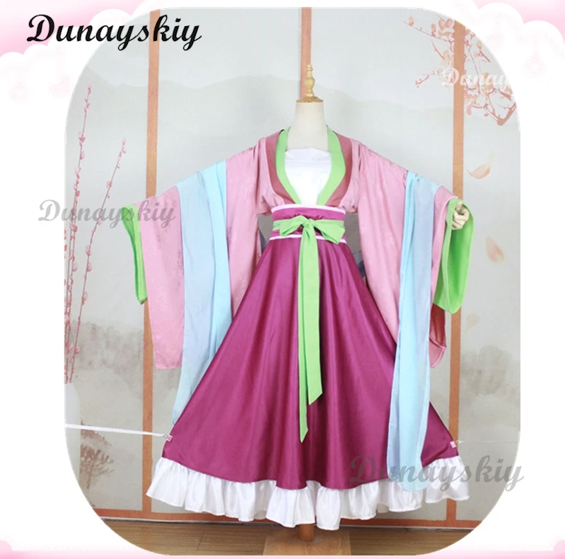 Maomao Cosplay Costume Wig Anime The Apothecary Diaries Dress Skirt Pink Top Hairpin Kusuriya No Hitorigoto Halloween for Women