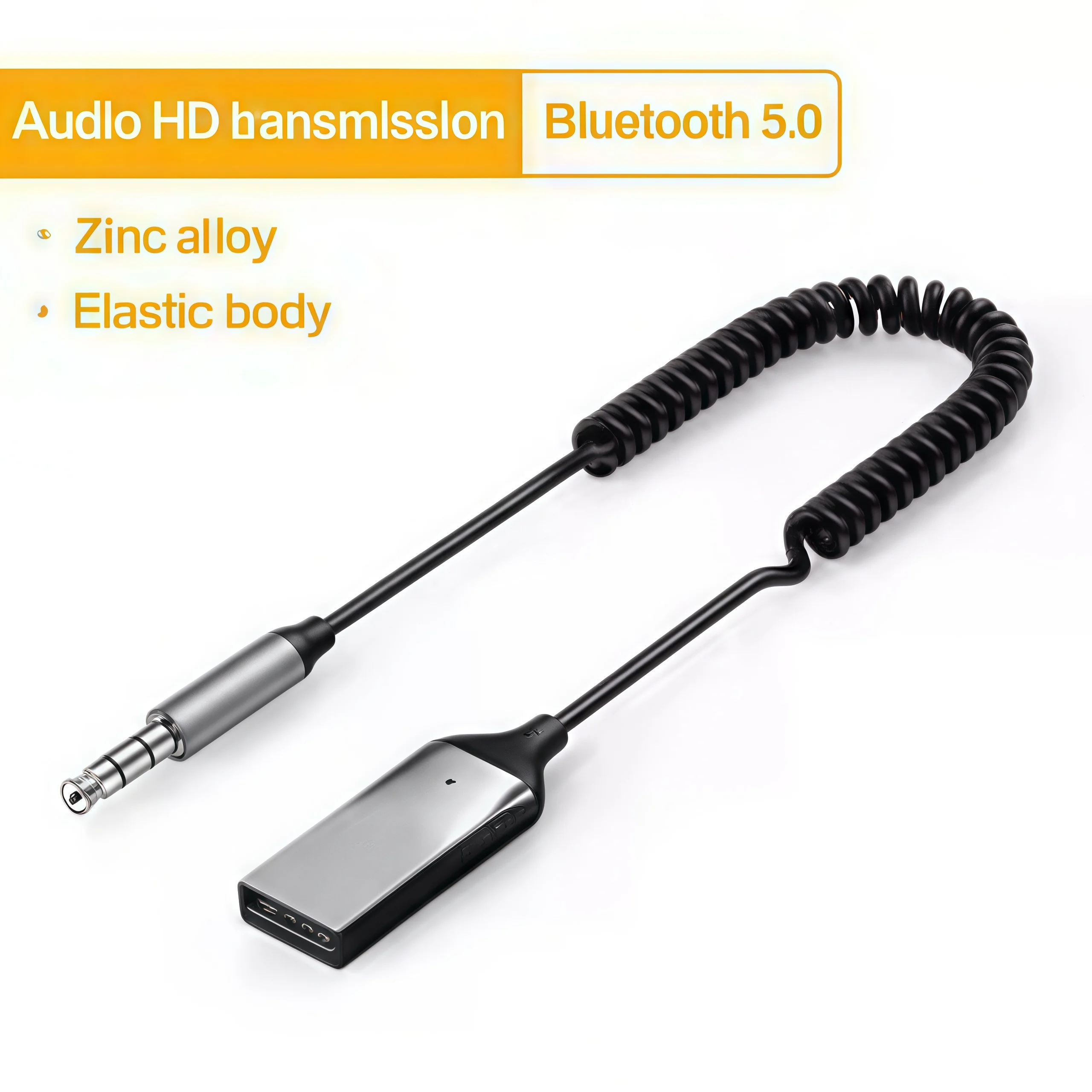 Car Turbo Edition AUX Bluetooth 5.0 Adapter 3.5mm Wireless Audio Converter Dual-Mode Transmitter/Receiver Smart Hands-Free