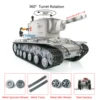 HENG LONG 1/16 7.0 Upgraded Soviet KV-2 RTR RC Tank Gigant 3949 360° Turret Gearbox Tracks Remote Control Toys Car TH20015-SMT4 1