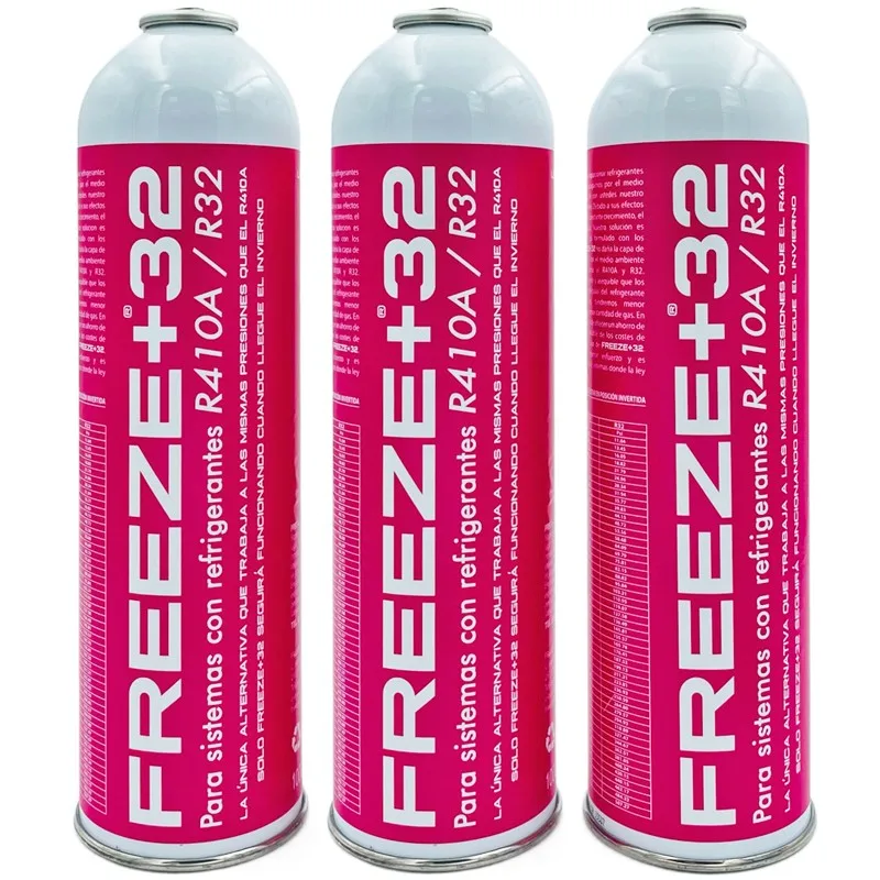 Pack 3 Bottiglie Gas Refrigerante Eco-Friendly Freeze + 32 R410A-R32