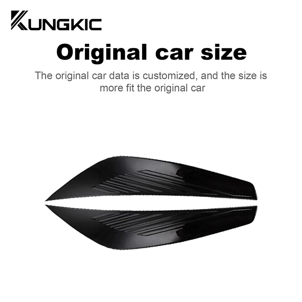 Fari Sopracciglia Per Ford Escape Kuga 2017-2019 | In Fibra Di Carbonio | Design Aerodinamico | Nero - Foto 10