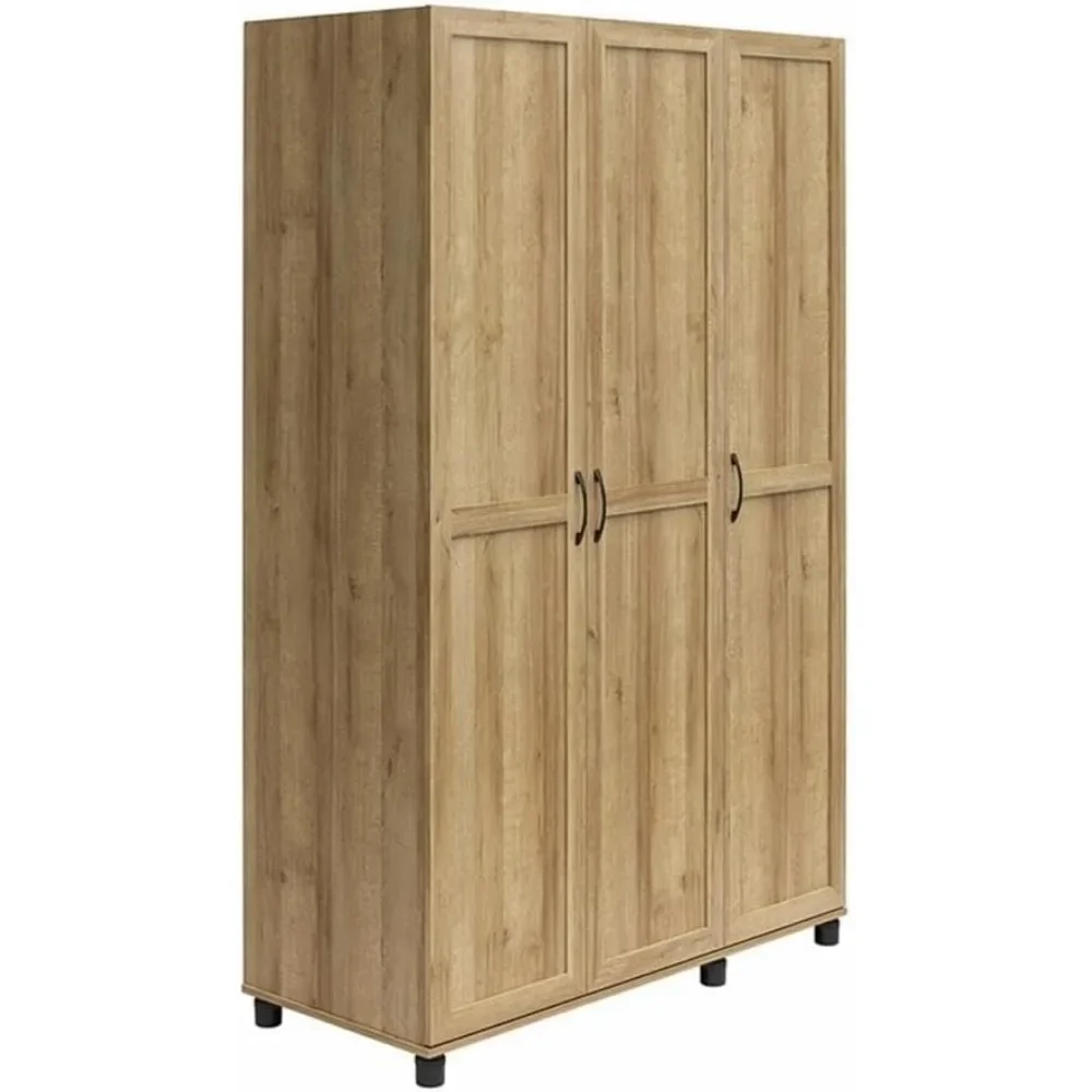 Evolution Lory Framed 3Door Wardrobe in Natural from durable engineered and available in multiple neutral woodgrain finishes 4