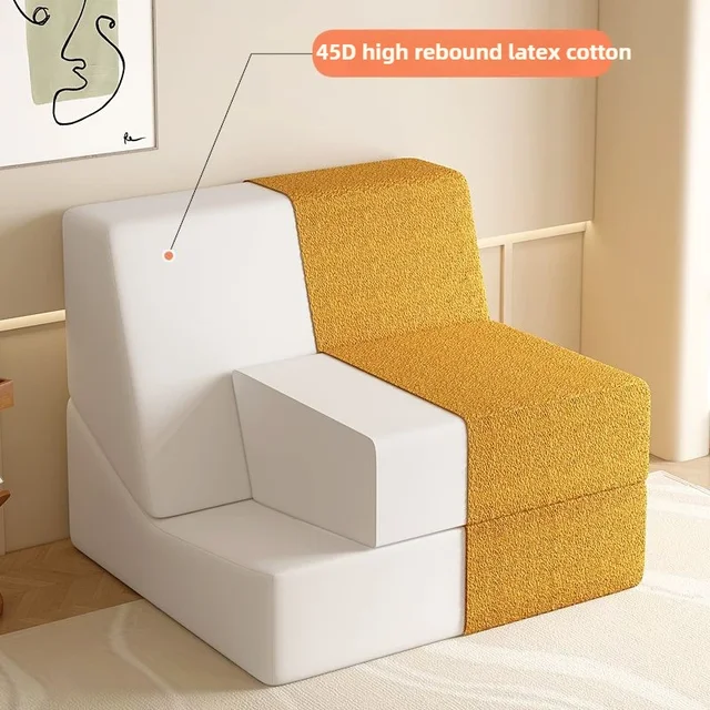 Lazy sofa, single sofa bed, tatami bed, living room, bedroom, foldable, detachable, washable, small household unit 2