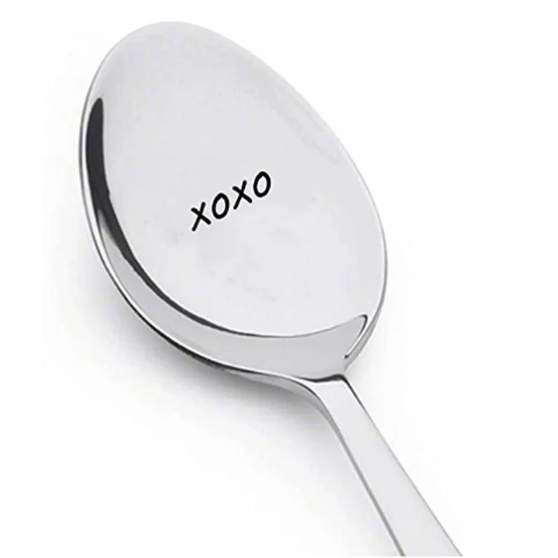 Romantic Stainless Steel Love Letter Spoons - Perfect Valentine's, Wedding, or Anniversary Gift