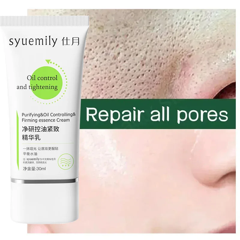 Pore Shrinking Cream Face Removing Large Pores Tightening Repairing Blackhead Facial Pore Cream Firm Facial Skin Care 30ml