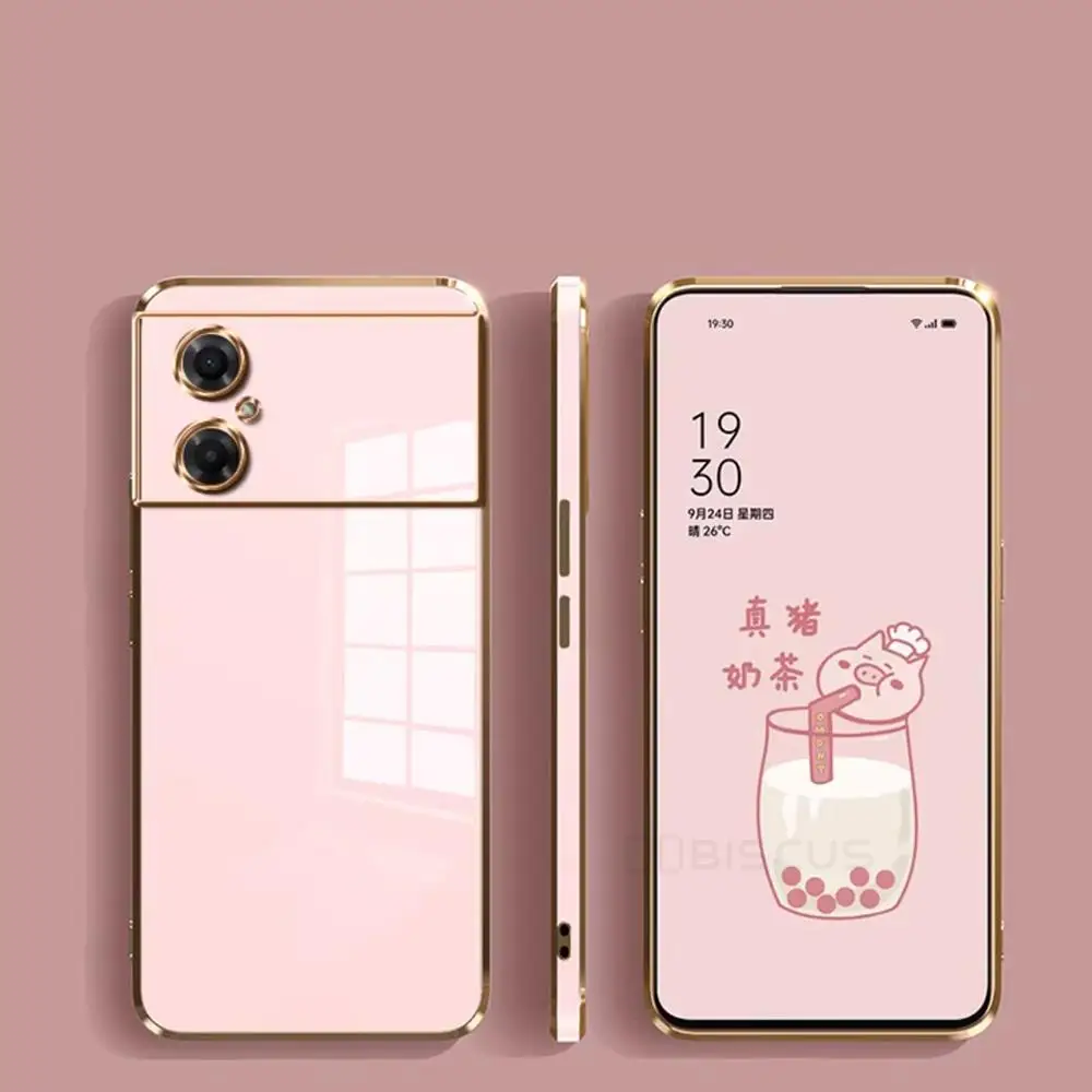 Stylish Shockproof Soft Silicone Phone Case - Girly Design