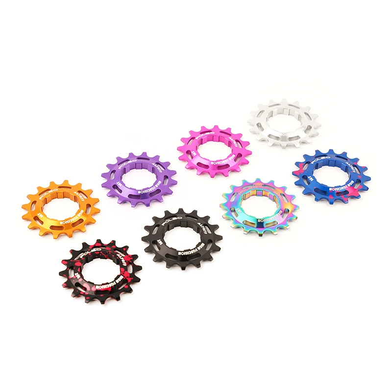 Bicycle Sprocket Gear Aluminum Alloy BMX Racing Sprocket 16T 18T Cog Singple Speed Bicycle Parts