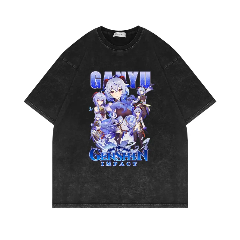 

New Genshin Impact T Shirt Men Hot Sale Fashion Short Sleeve O Neck Graphic Tops Unisex Hip Hop Harajuku T-shirt Clothes T-shirt