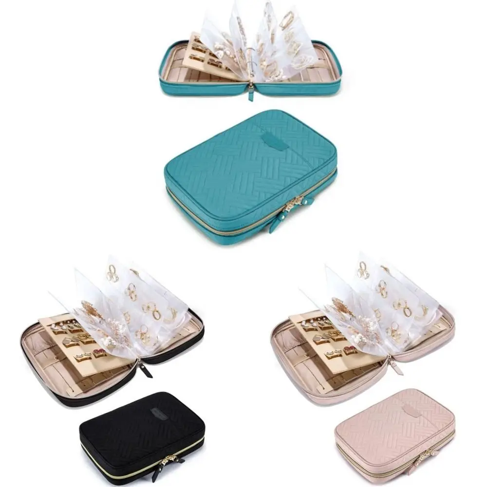 

Earrings Travel Boxes Journey Jewelry Organizer Storage Bag Storage Case for Travel