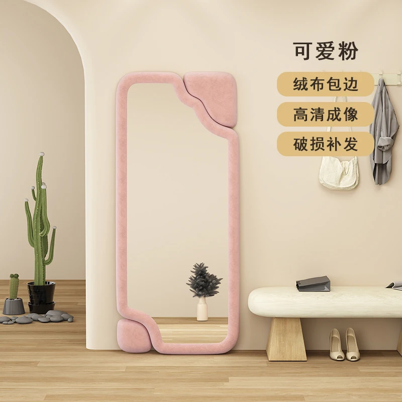 Shower Art Wall Mirror Rectangle Living Room Floor Large Bath Wall Mirror  Full Body Espejo Adhesivo Pared Room Decoration - AliExpress