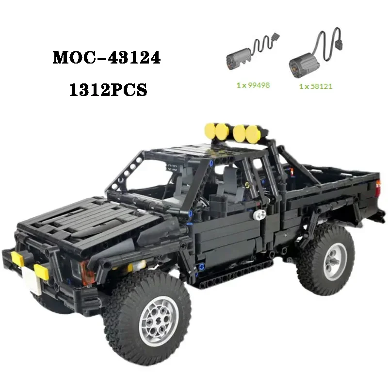 

Classic MOC-43124 Building Block Super Off Road Jeep High difficulty Assembly 1312PCS Adult and Children's Birthday Toy Gift