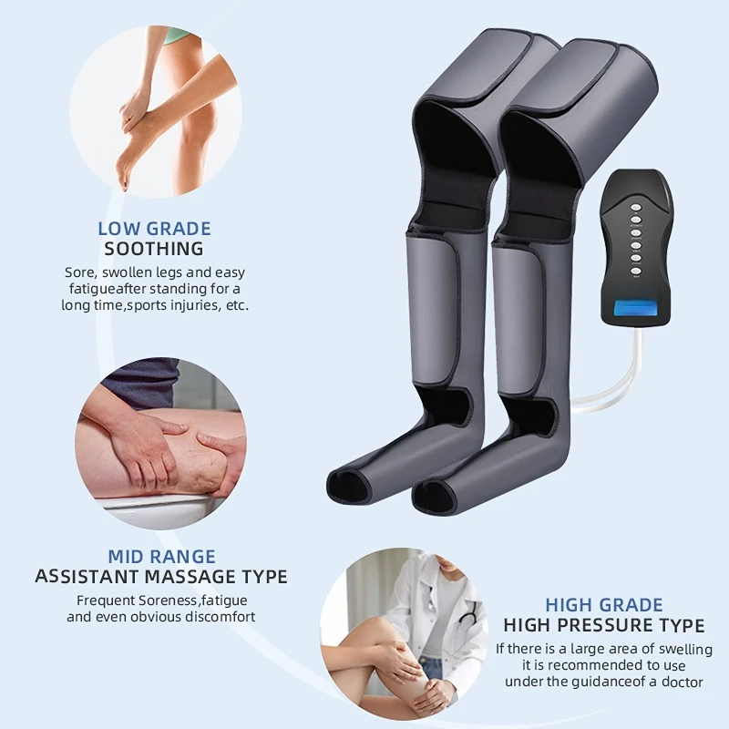 Leg Massager for Circulation and Relaxation with Heat Foot and Calf Massage Air Compression
