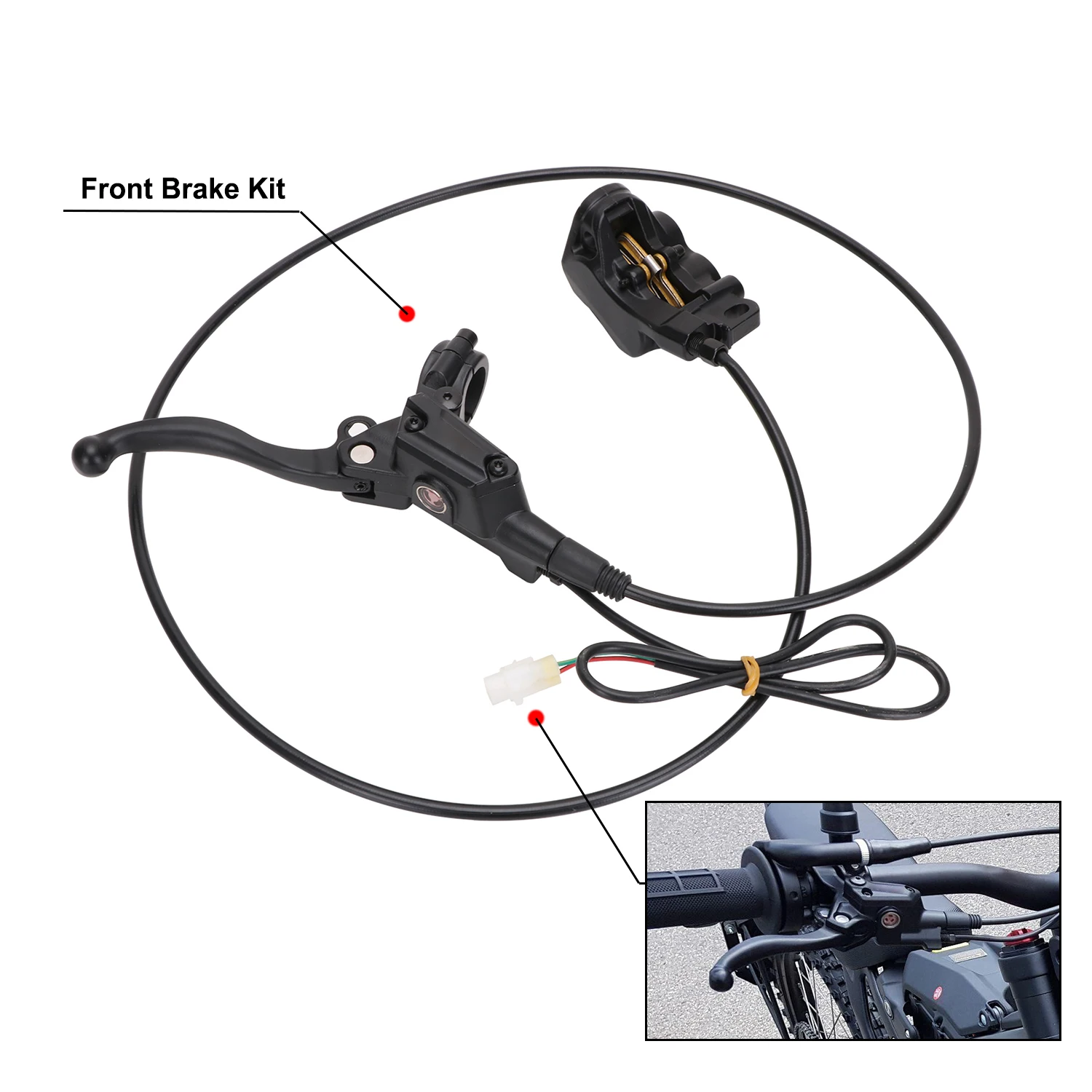 

JFG Original Complete Front Brake Assembly Master Cylinder Levers For Sur Ron Motorcycle Electric Dirt Bike Light Bee X