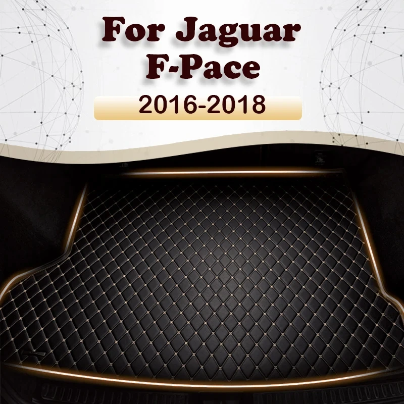 

Car Trunk Mat For Jaguar F-Pace 2016 2017 2018 Cargo Liner Carpet Interior Parts Accessories Cover