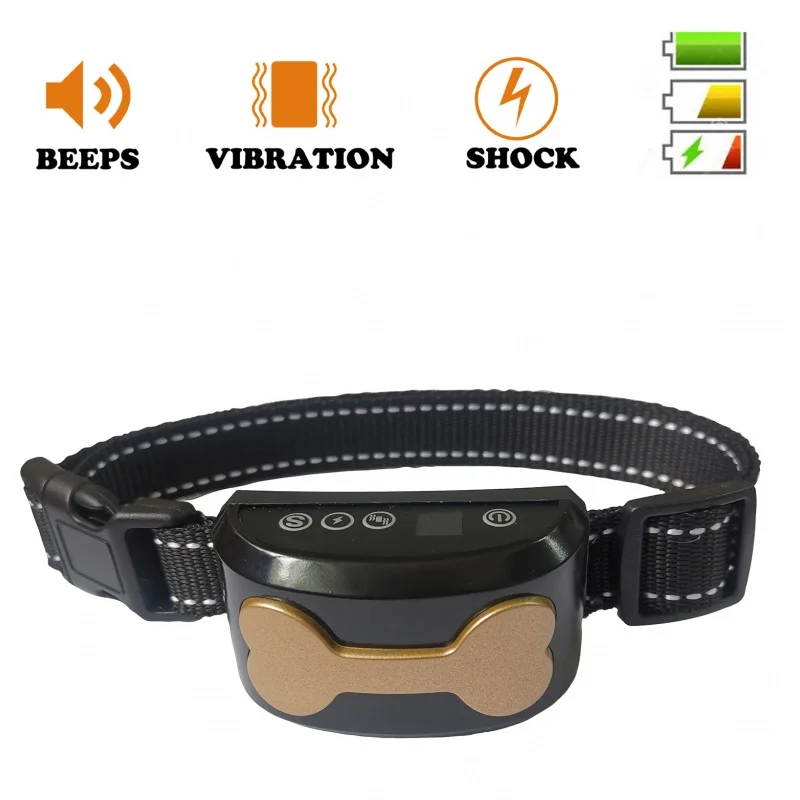 

Digital Display Automatic Bark Stopper Training Dog Repellent Electric Shock Vibration Dog Barking Prevention Rechargeable Water