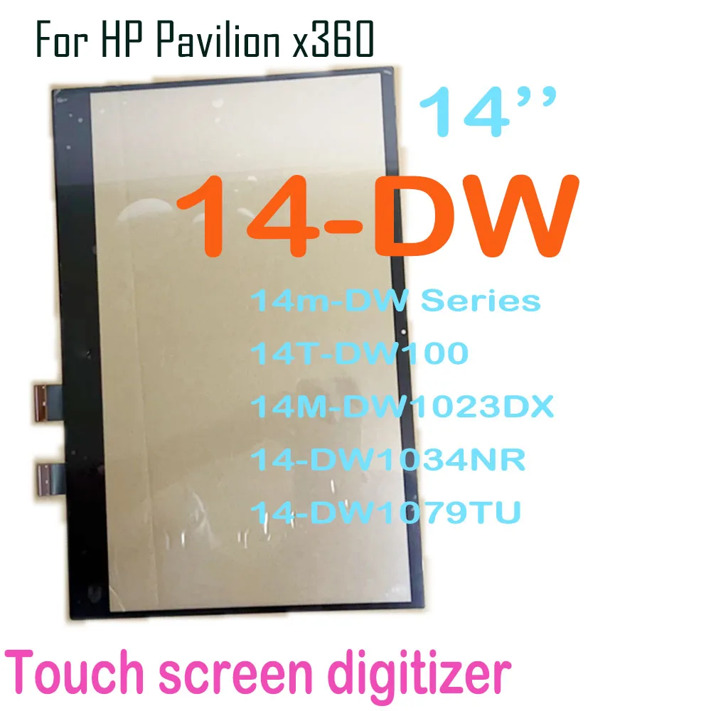 14.0 Per Hp Pavilion X360 14-Dw 14M-Dw 14T-Dw Serie 14T-Dw100 Digitalizzatore Touch Screen Muslimex