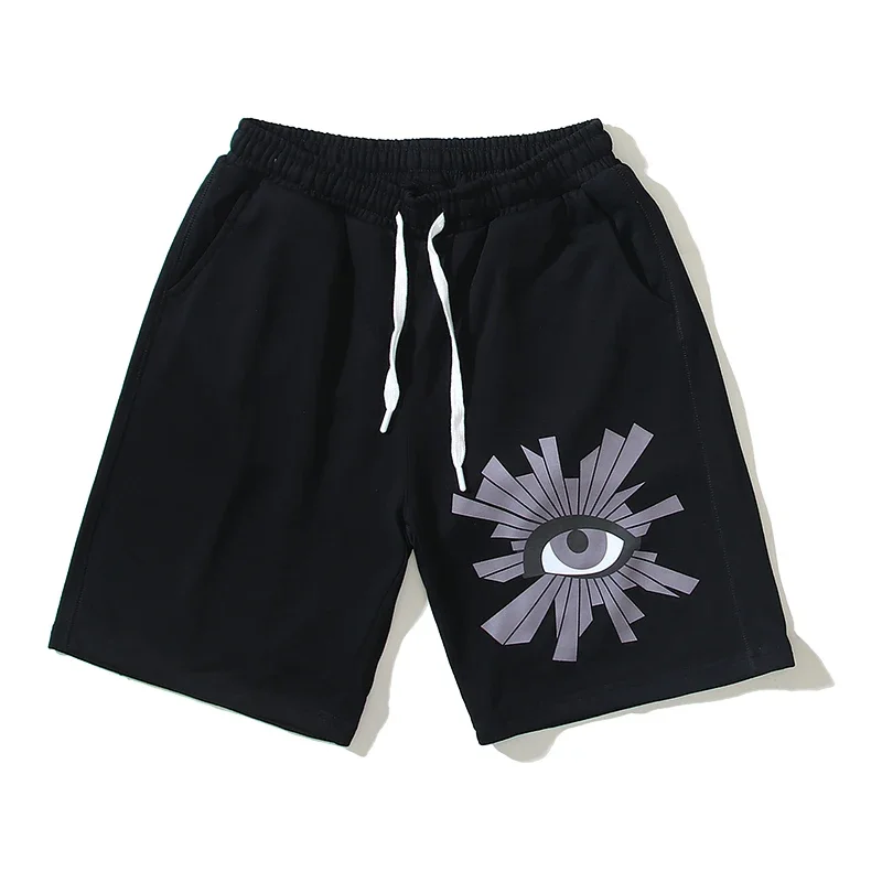 Yao Fashion Kanye Summer Casual Harajuku Cotton HOUSE OF ERRORS High Street Short Pants Hip Hop Print Shorts For Men