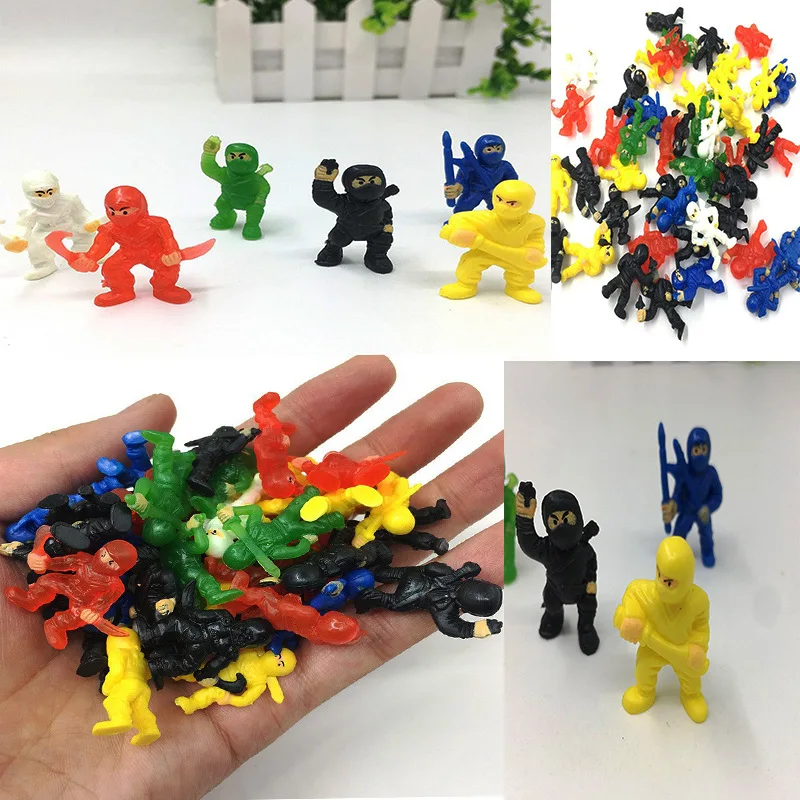 15Pcs Mini Pvc Ninja Figurines Assorted Warriors Action Little Ninja in Assorted Poses Party Favors Playset for Kids Birthday action figures toys mini figure toys
