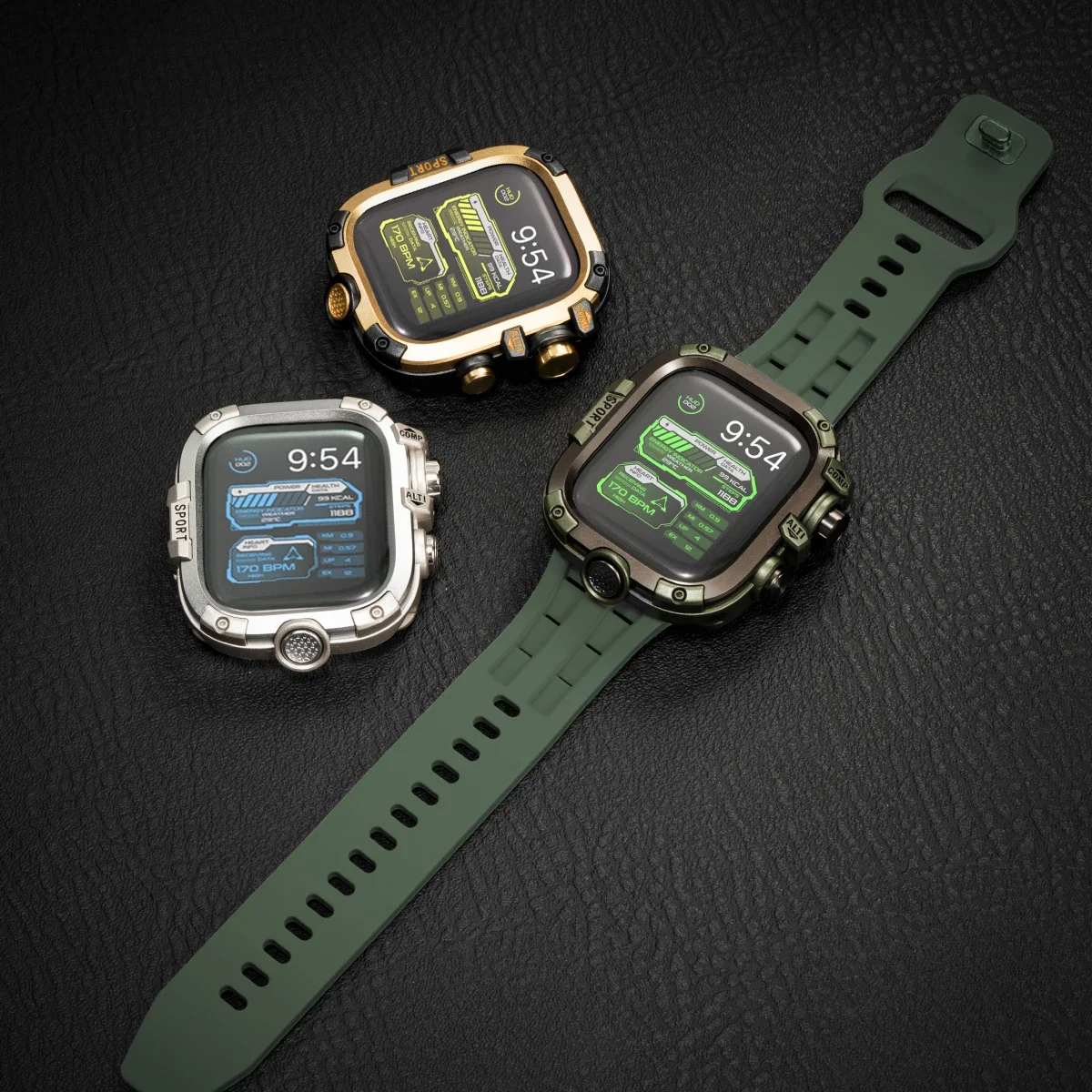 Durable Waterproof Metal+PC Bumper Case with Protective Film