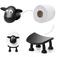 Cute Sheep Dog Shape Toilet Tissue Rack Free Standing Storage Roll Paper Holder Animal Shape Decorative Toilet Paper Rack 1