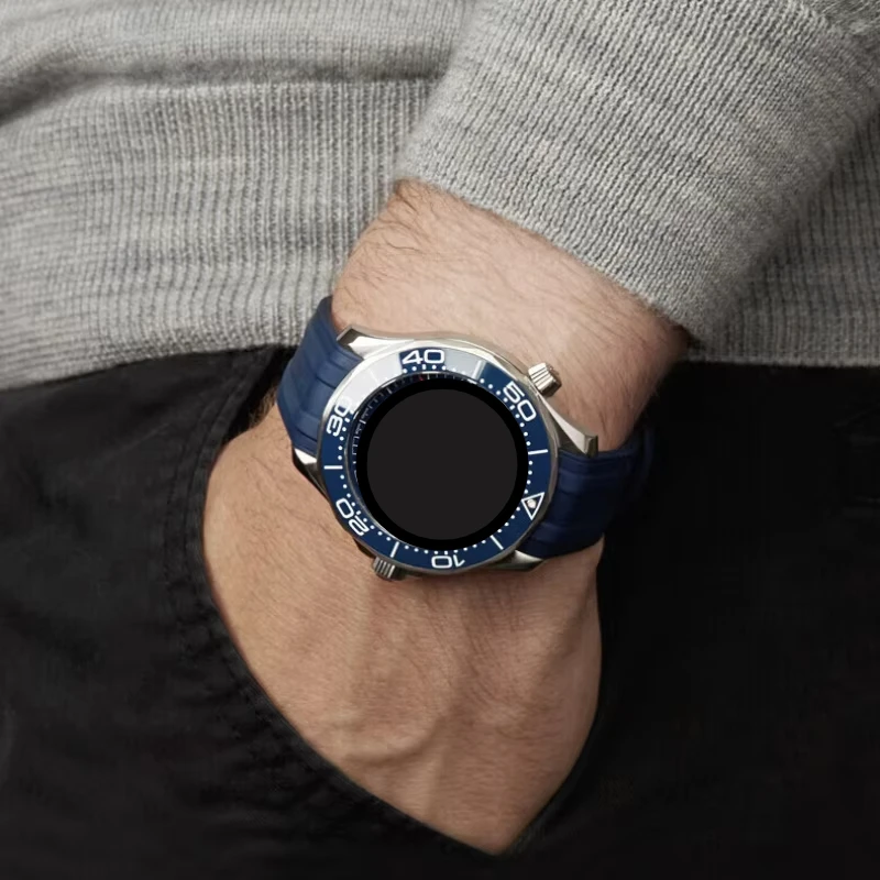 Premium 20mm Curved End Silicone Watchband - Waterproof Wristband Bracelet