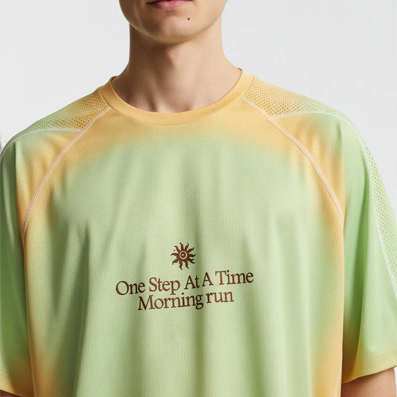 T-shirt sportiva da corsa per uomo e donna, ad asciugatura rapida, traspirante, leggera, a maniche corte, per fitness, top, t-shirt per coppia - immagine 4