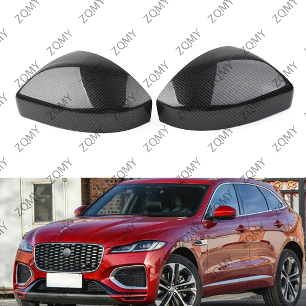 

2Pcs Car Mirror Cover Cap For Land Rover Discovery Sport Freelander Range Rover Evoque Velar For Jaguar F-Pace E-Pace VPLVB0145