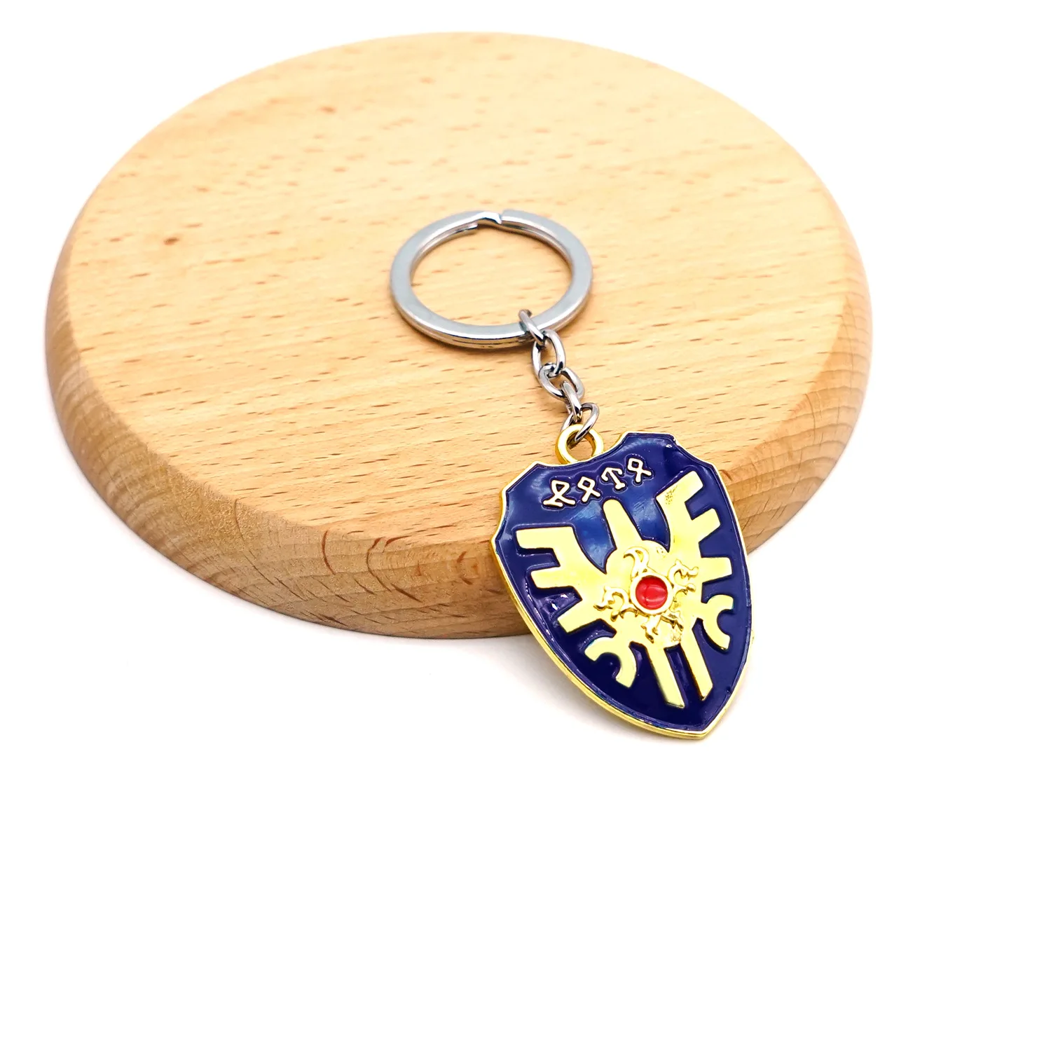 12cm Dragon Quest Sword & Shield Keychain - Game-Inspired Accessory