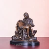 Famous Pieta Statue by Michelangelo Bronze Replica Sculpture Western Collectible Home Decoration 2
