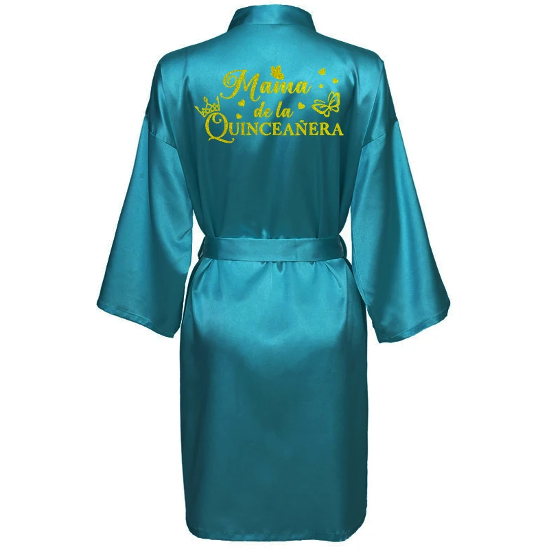 Bathrobes Princess Sweet 15 Years Girl Birthday Party Mis Quince A&ntilde;os Quinceanera Robe women sleepwear,sleepwear pajamas,cotton bathrobe,kids sleepwear robe