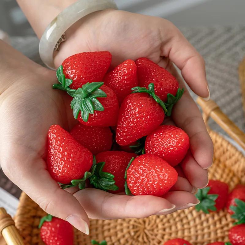 Künstliche Erdbeeren, Lebensechte Künstliche Frü Produktbild-Vorschau 8