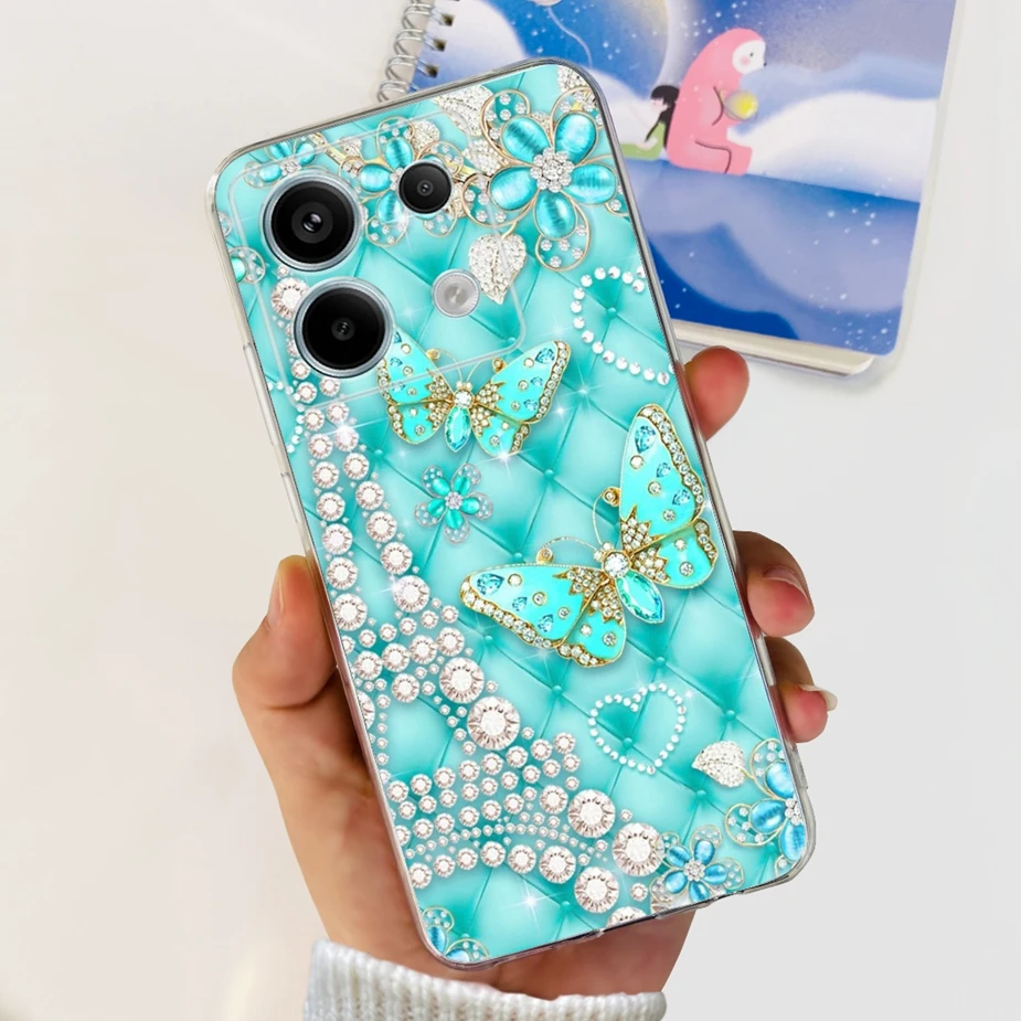 New Fashion Painted Clear Silicone Soft TPU Phone Case for Xiaomi Poco X6 Pro 5G