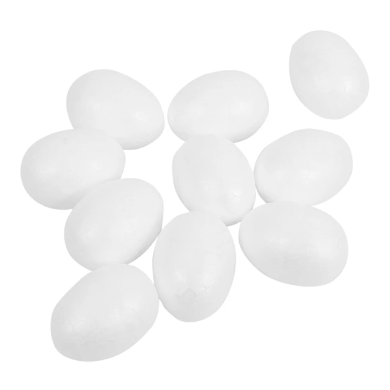 

40 Styrofoam Eggs 6 Cm White Easter Egg Decorative Egg For Painting Or Sticking