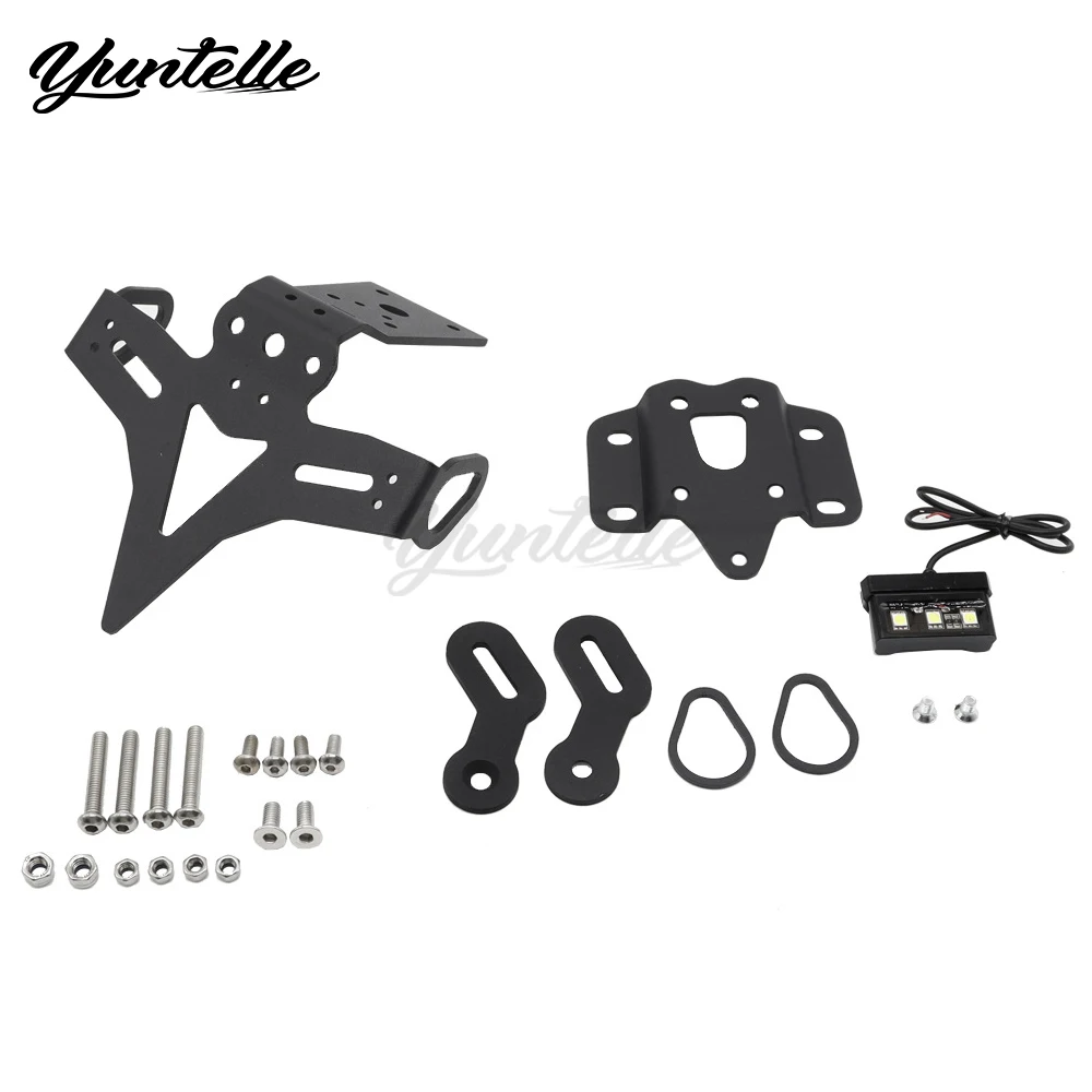 야마하 FZ07 MT 07 YZF R7 2013-2025 2024 모터 액세서리 테일 타이디 펜더 엘리미네이터 (라이트 포함) MT07 번호판 홀더