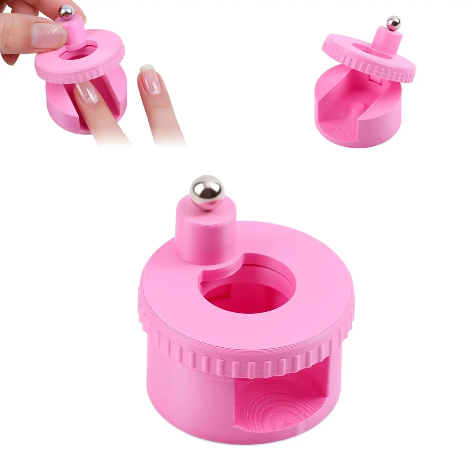 Rotating Cat Eye Nail Magnet with Wide Light Glass Bead Effect - Multifunctional and Strong