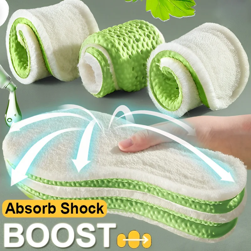 

2023 Thicken Thermal Insole Soft Plush Insole for Shoes Simulation Cashmere Insert Insole for Snow Boots Shoe Pad Running Insole