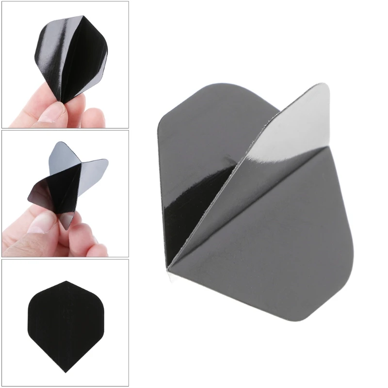 30 Pcs High Quality Simple Black PET Flights