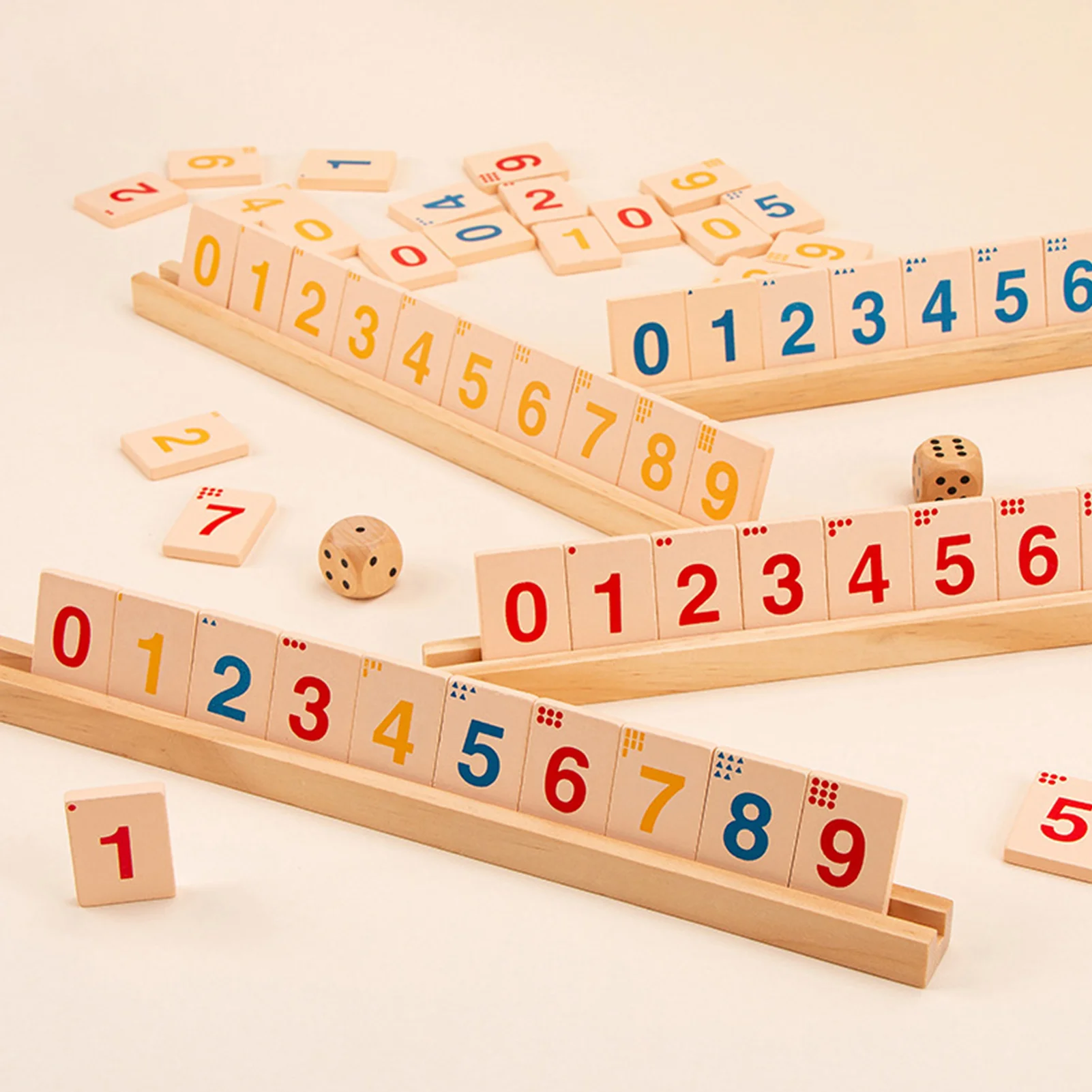 Rummy Large Numbers Edition DurableSets Travel Game Outlasting Color Beginner Rummy Set for Kids and Adults 3