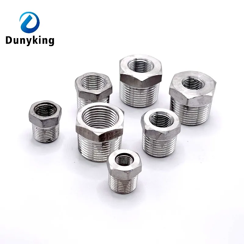 Tonifying Heart Reducer Bushing 1/8" 1/4" 3/8" 1/2" BSP Male/Female Thread SS304 Stainless Steel Pipe Fittings for Water Gas Oil