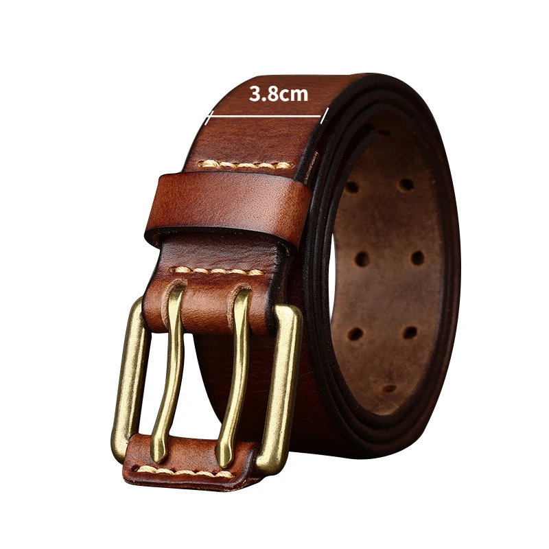 Echt Lederen Riemen Voor Heren Riem Mannelijke Dubbele Naald Pin Gesp Fancy Vintage Jeans Cowboy,Zwart,40inch/100CM,Hilarious123 Echt Lederen Riemen Voor Heren Riem Mannelijke Dubbele Naald Pin Gesp Fancy Vintage Jeans Cowboy,Zwart,40inch/100CM,Hilarious123