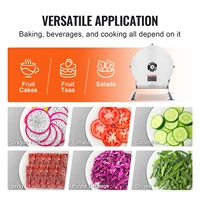 SucceBuy trancheuse de légumes électrique 0-0.5 "/0-12mm épaisseur réglable Machine commerciale en acier inoxydable Machine de coupe de nourriture 6