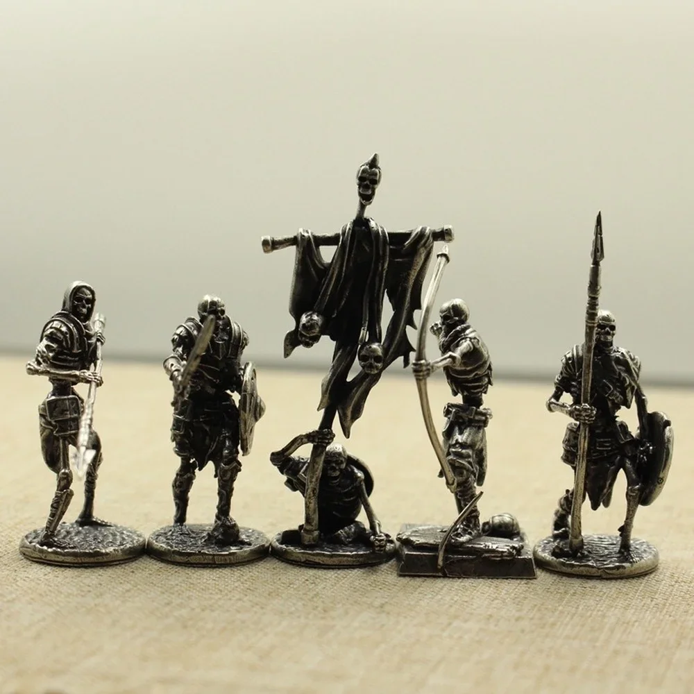 Copper Skeleton Legion Figurines Miniature Decoration Desk Toy