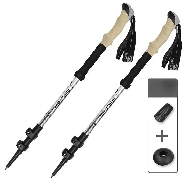 Ultralight Telescopic Trekking Poles with Quick Lock Adjustment (Set of 2)